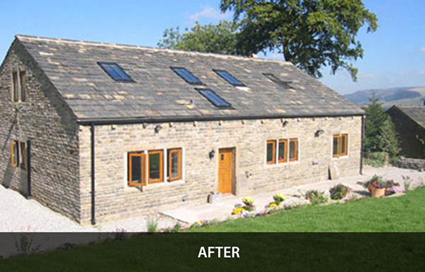 Barn conversion result, rural architecture