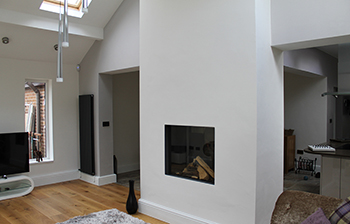 Interior design and planning - open plan kitchen and dining area