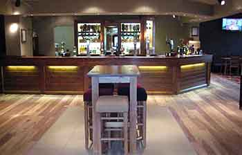 Hotel refurbishment bar area